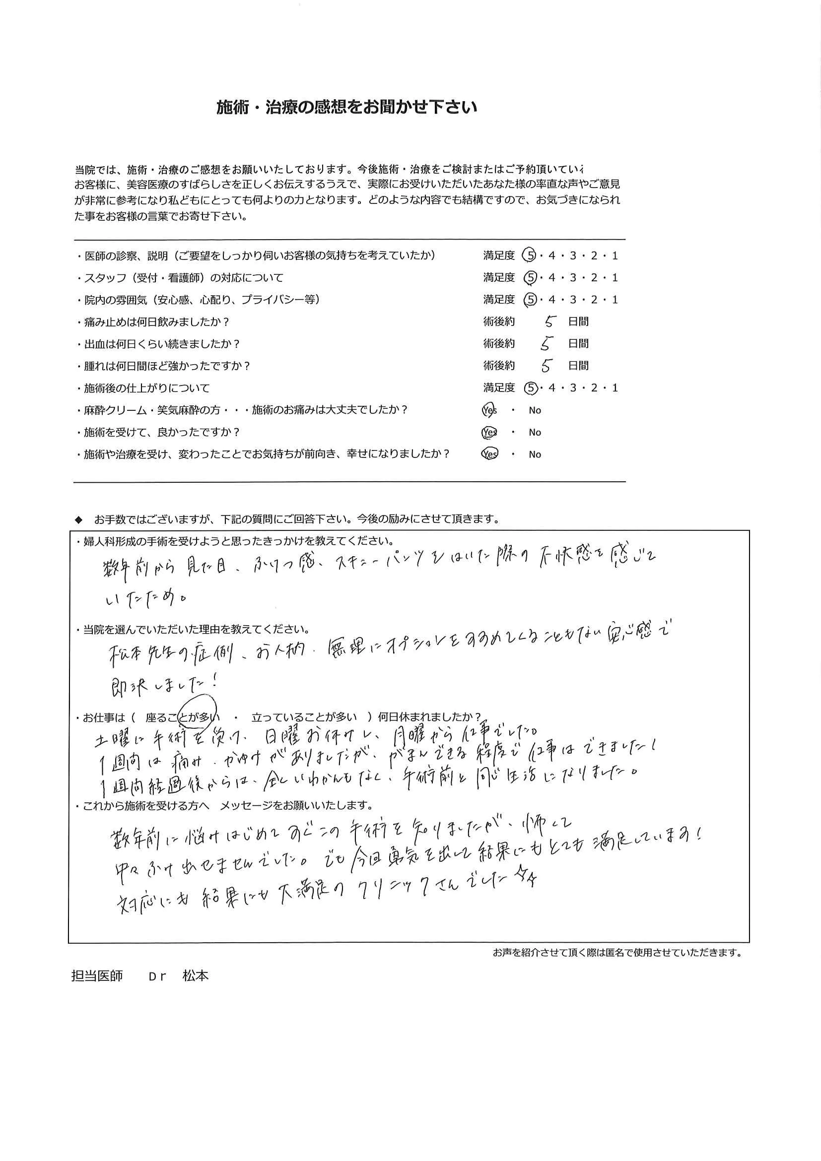 患者様のお声㊹